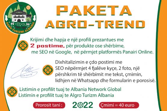 Paketa AGRO-TREND nga Agro Turizmi Albania, Dixhitalizimi i biznesit me SEO në Google nëpërmjet platformës Panairi Online